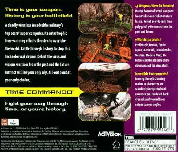 Time Commando (US) box cover back